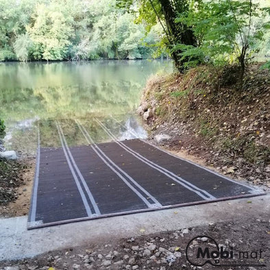What is a temporary boat launch ramp or also called a boat ramp?