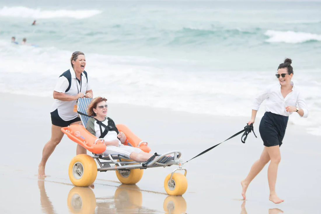 What is a beach wheelchair?