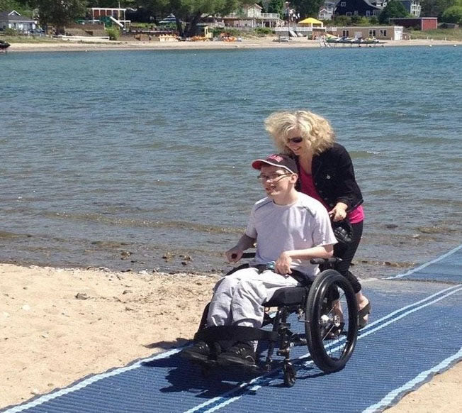 What is wheelchair ramp on beach called