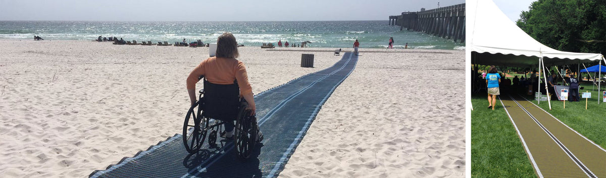 ADA Beach & Park Walkways | Mobi-Mat® Access Mats – Mobi-mat® Shop