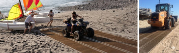 beach wheelchair rollout walkway mat and portable boat ramp – Mobi-mat ...