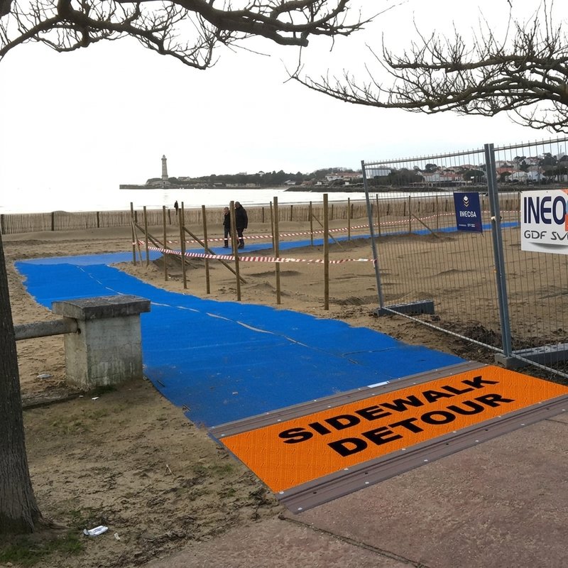 Portable Detour sidewalk mat - 5 ft wide Diversion Pathway Type AFX - product photo 2