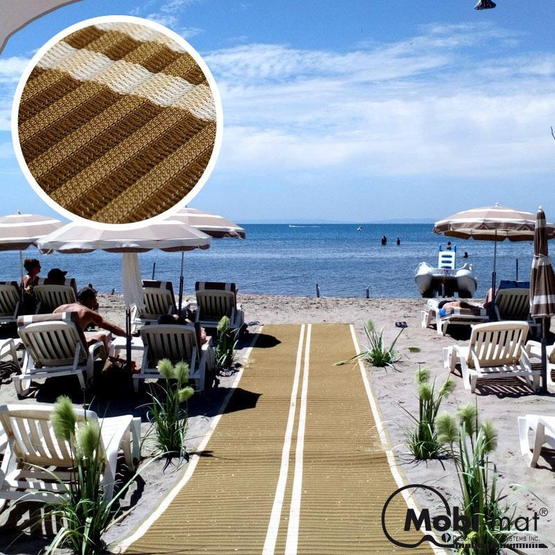 5 Ft Wide Wood-Like Roll-Up Walkway