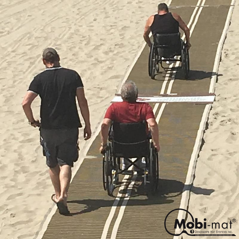 5 Ft Wide Wood-Like Roll-Up Walkway