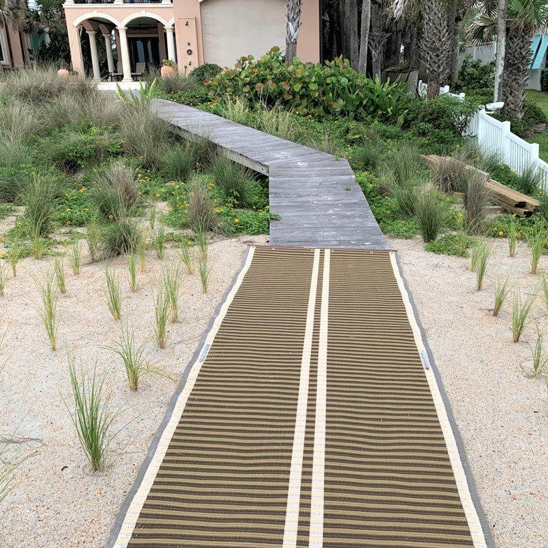 Wooden walkway mobi mat Roll-up Walkway 3.25 ft wide Wood-like