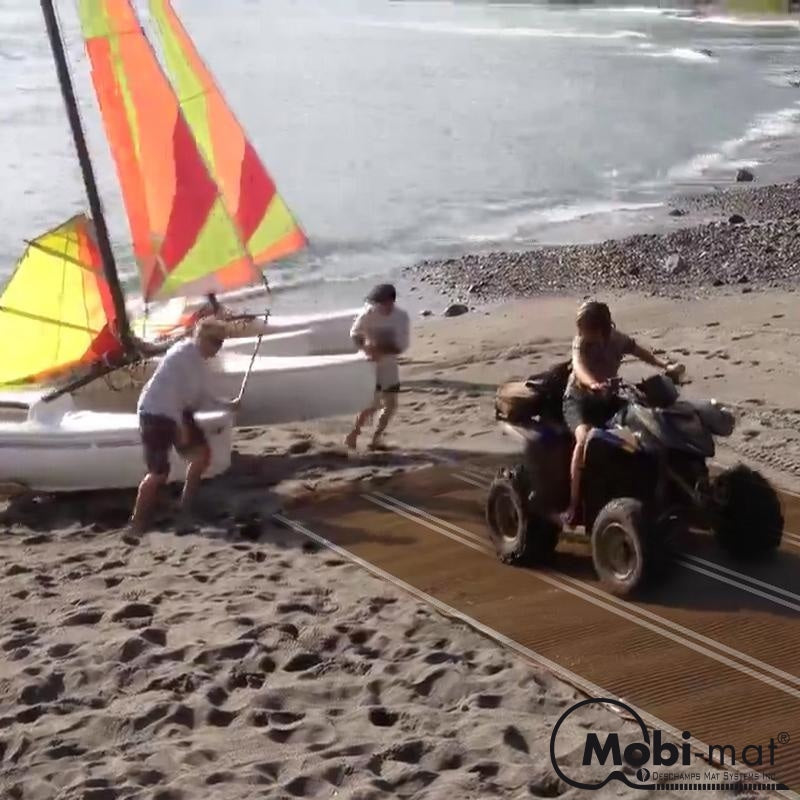 6 5 Ft 10 And 14 Wide Roll-Up Launching Ramps For Boat Ramp Type A2X 33 / Brown Eagle