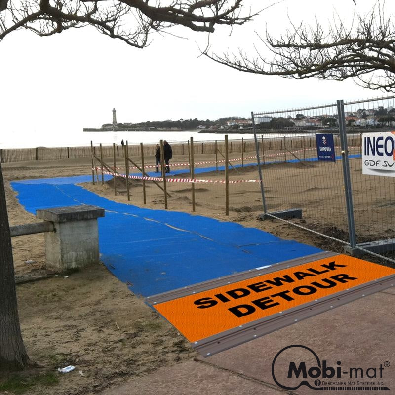 Portable Detour Sidewalk Mat - 5 Ft Wide Diversion Pathway Type Afx
